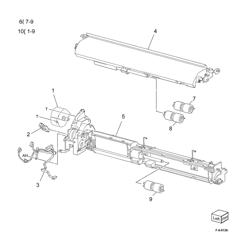 PL 80.120 Bypass Tray Feedhead Assembly parts diagram - Xerox VersaLink C8000 / C9000