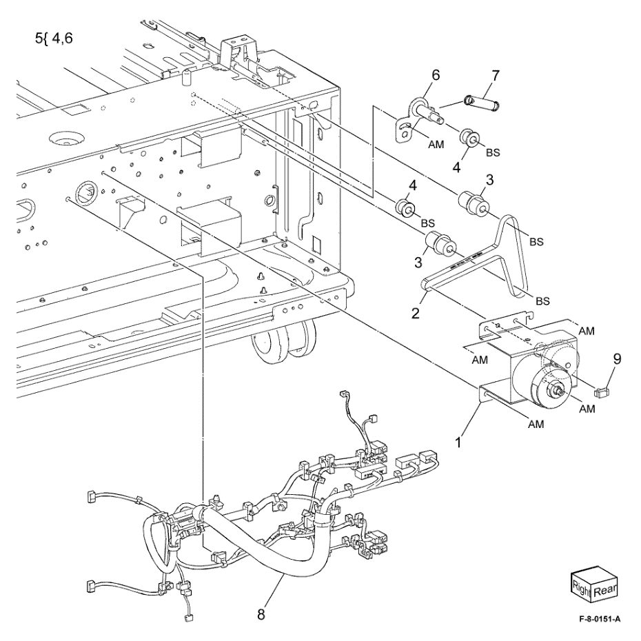 PL 80.30 2TM Drive Assembly parts diagram - Xerox VersaLink C8000 / C9000