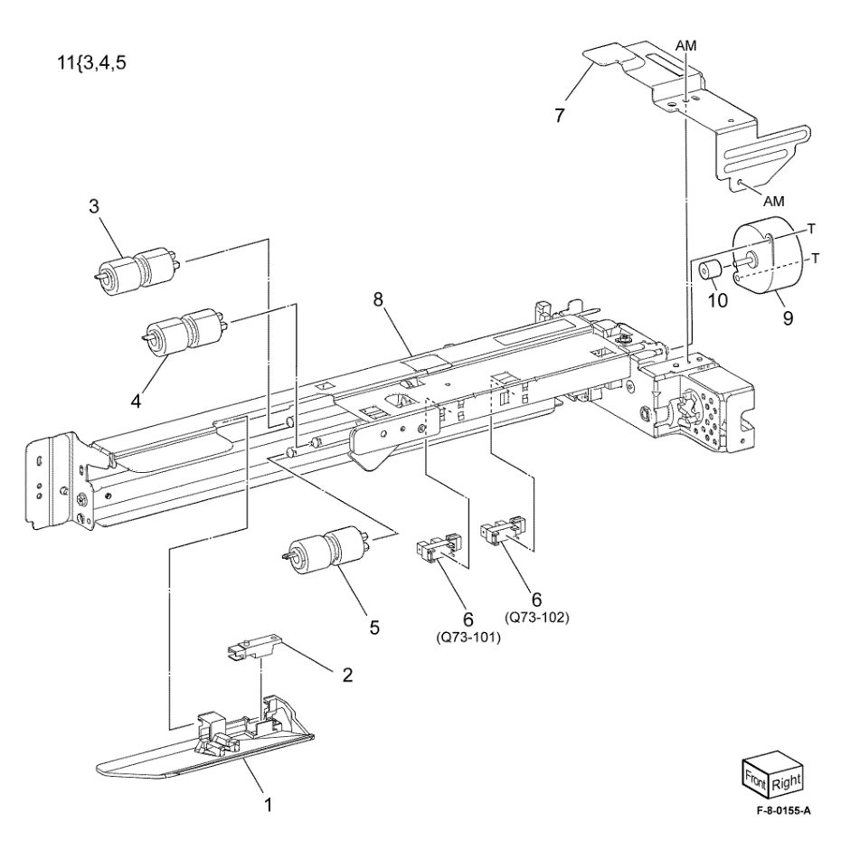 PL 80.50 TTM Tray 3 Feedhead Assembly parts diagram - Xerox VersaLink C8000 / C9000
