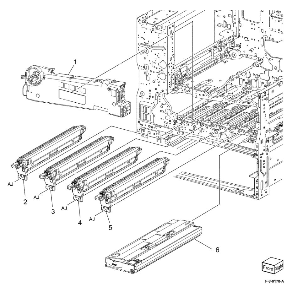 PL 90.15 Xerographic Components parts diagram - Xerox VersaLink C8000 / C9000