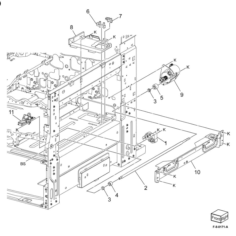 PL 90.20 Xerographic Assembly (1 of 2) parts diagram - Xerox VersaLink C8000 / C9000