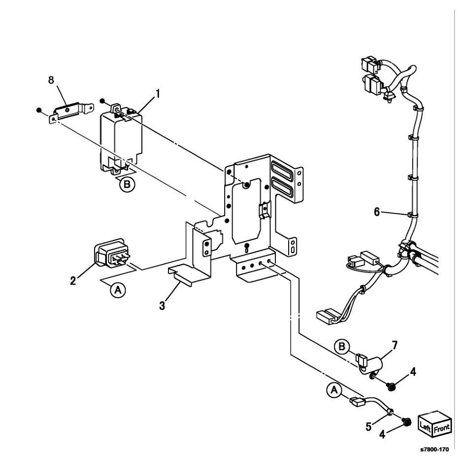 PL 18.4 GFI Chassis parts diagram - Xerox Phaser 7800