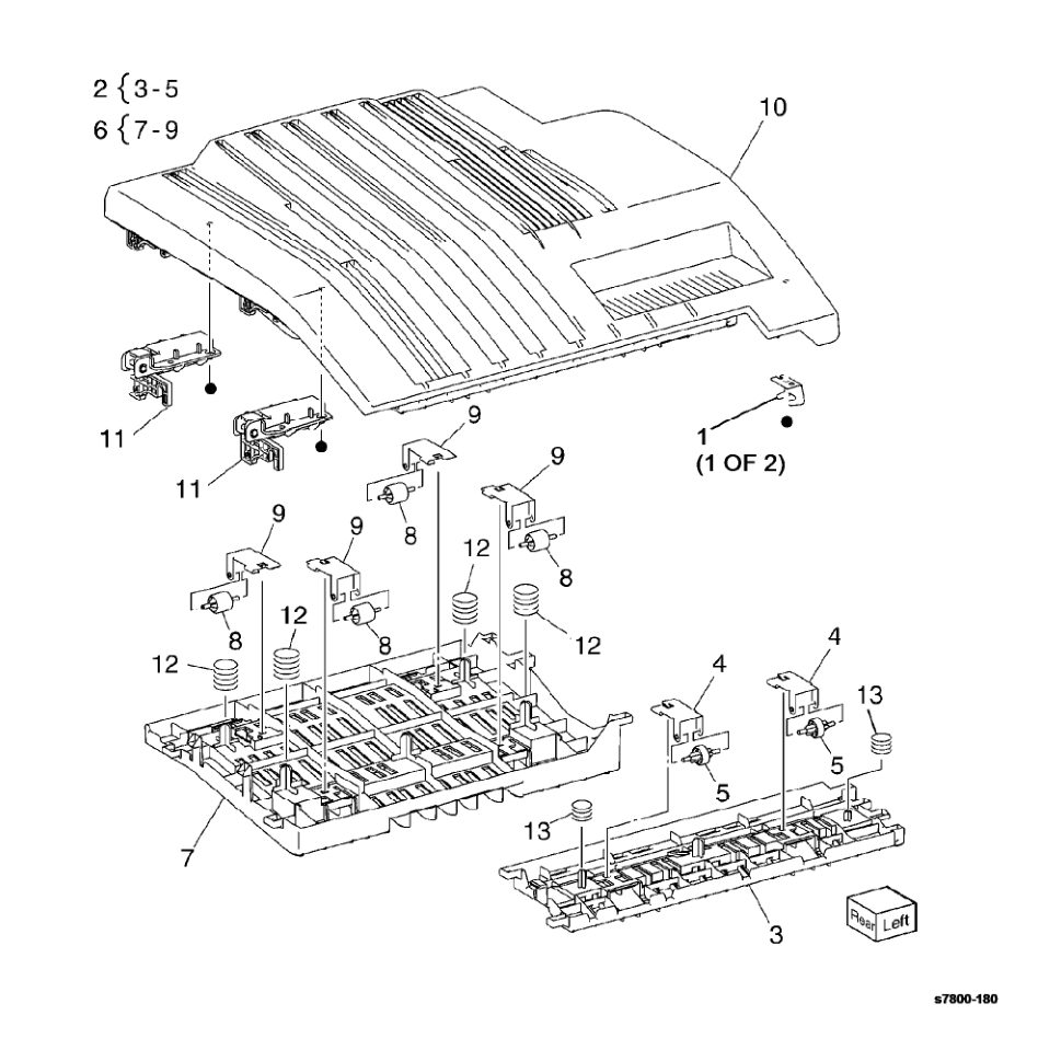 PL 23.3 H-Transport Assembly (3 of 5) parts diagram - Xerox Phaser 7800