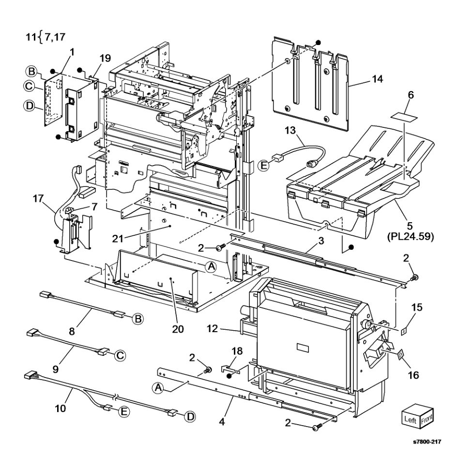 PL 24.51 Booklet Accessory parts diagram - Xerox Phaser 7800