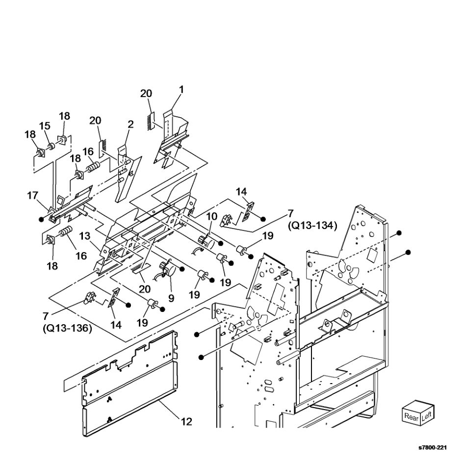 PL 24.55 Booklet - Tamper parts diagram - Xerox Phaser 7800