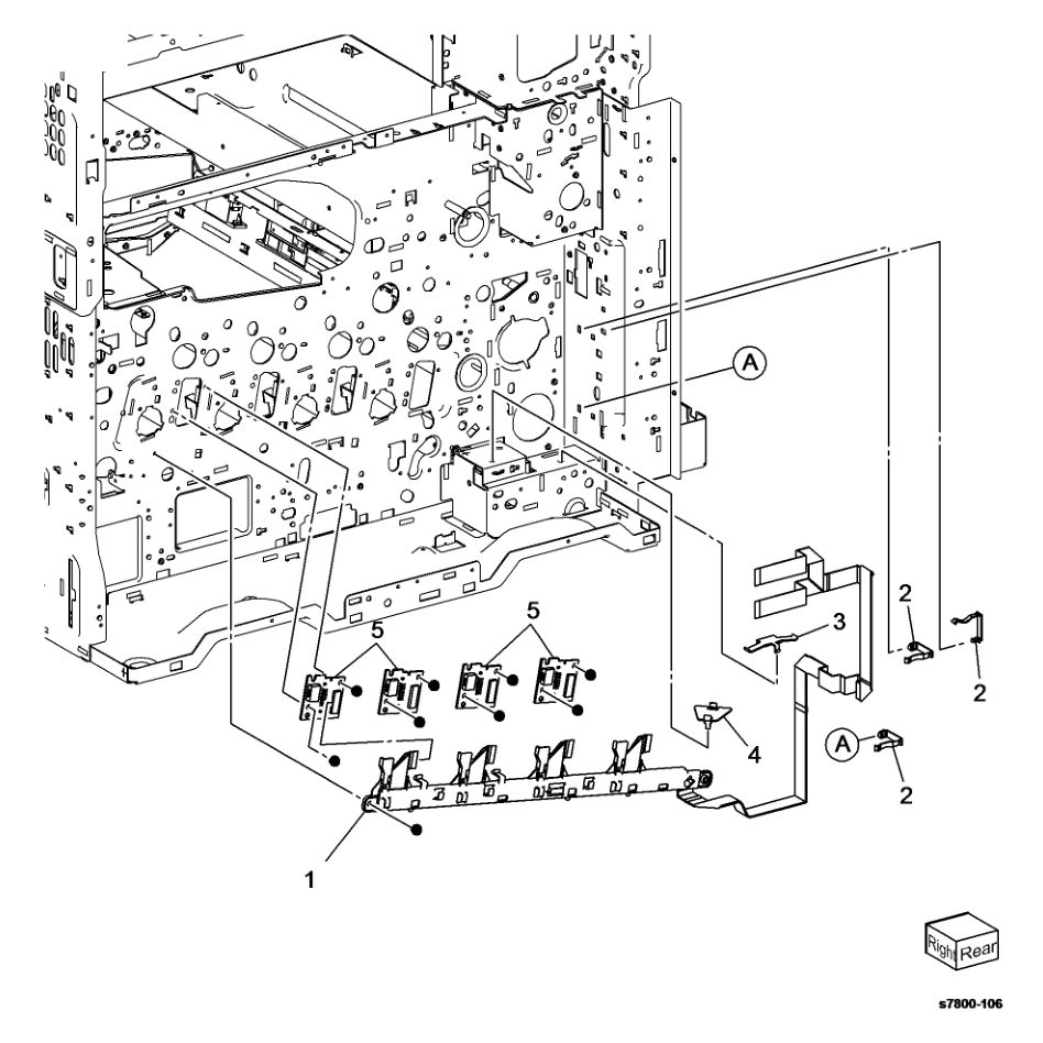 PL 2.2 LED Print Head (2 of 2) parts diagram - Xerox Phaser 7800