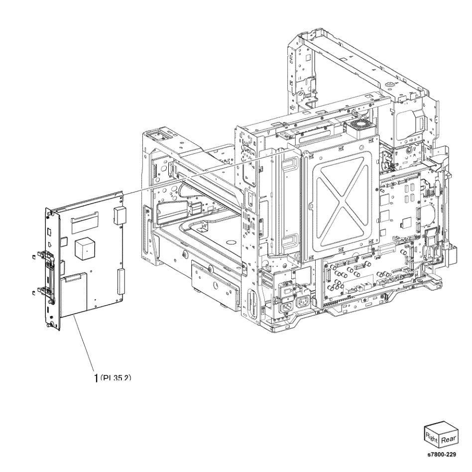 PL 35.1 ESS (1 of 2) parts diagram - Xerox Phaser 7800