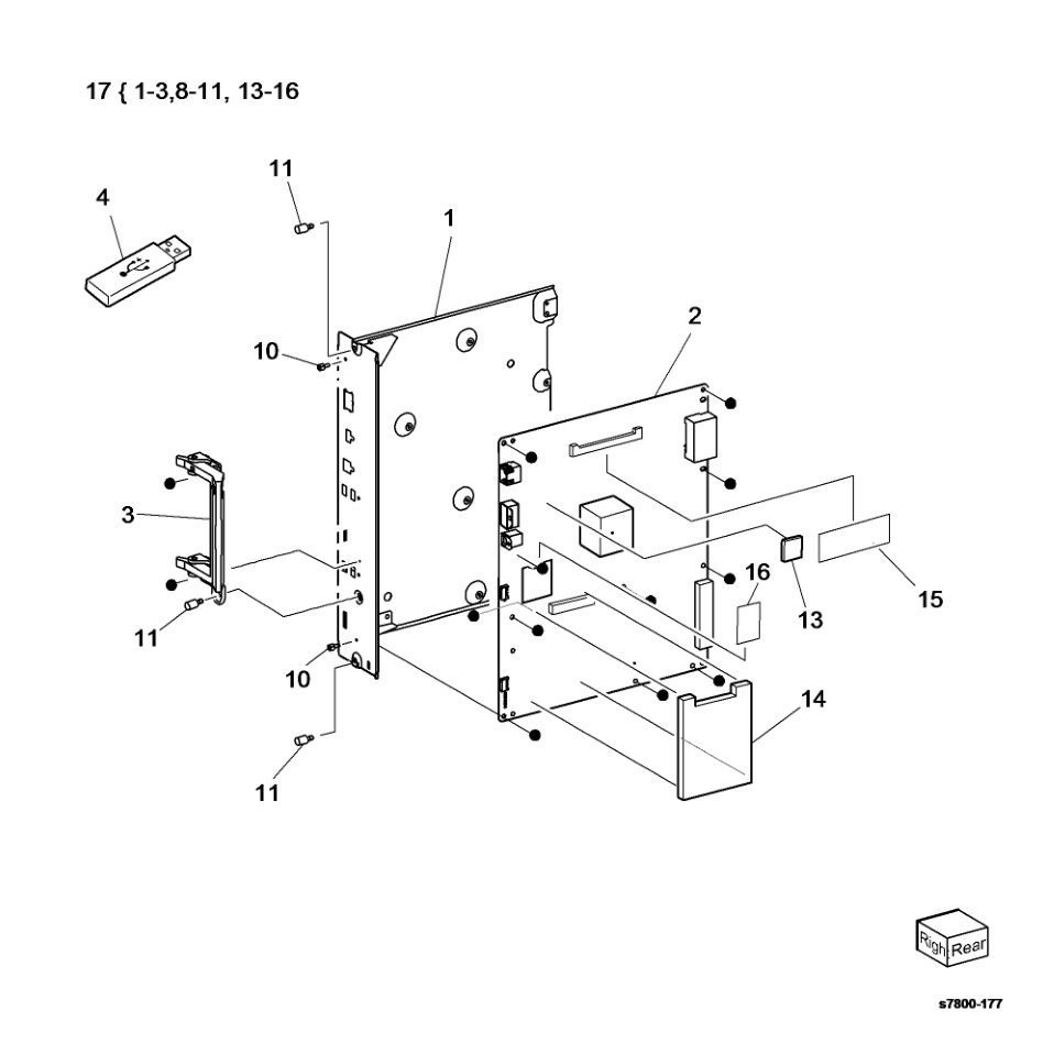 PL 35.2 ESS (2 of 2) parts diagram - Xerox Phaser 7800
