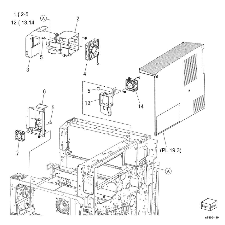 PL 4.1 NOHAD Common parts diagram - Xerox Phaser 7800