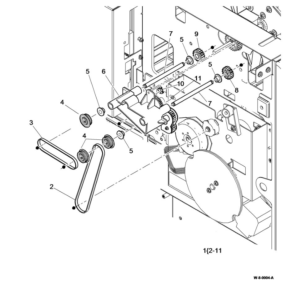 PL 10.14 Exit Drive Assembly parts diagram - Xerox WorkCentre 5945 / 5955