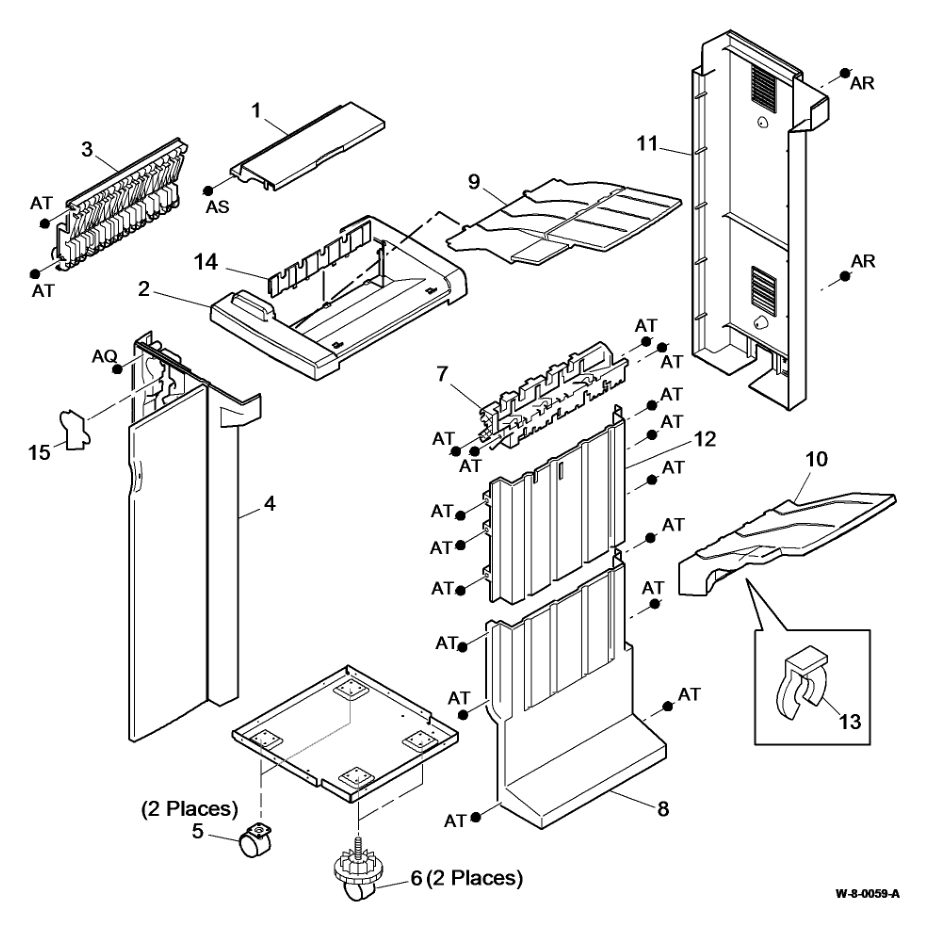 PL 12.10 2K LCSS Covers parts diagram - Xerox WorkCentre 5945 / 5955
