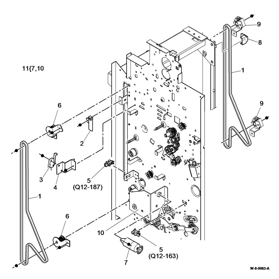 PL 12.340 LVF BM Bin 1 Control parts diagram - Xerox WorkCentre 5945 / 5955