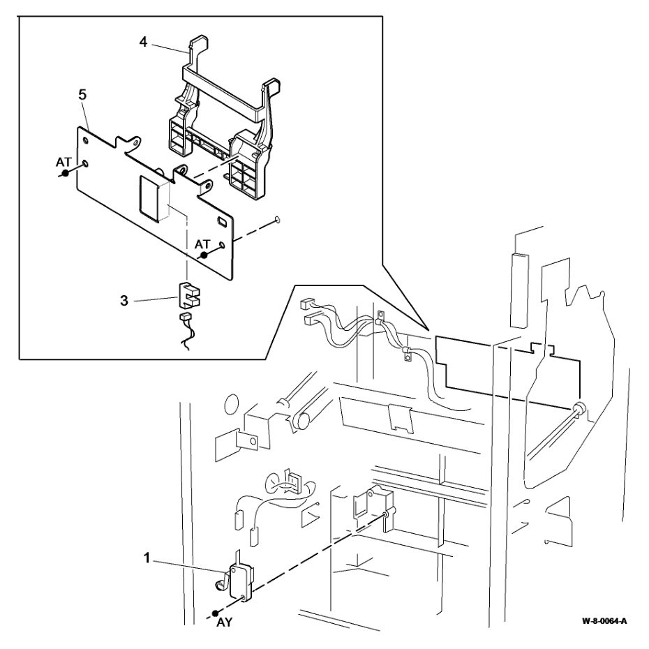 PL 12.345 LVF BM Bin 1 Control parts diagram - Xerox WorkCentre 5945 / 5955