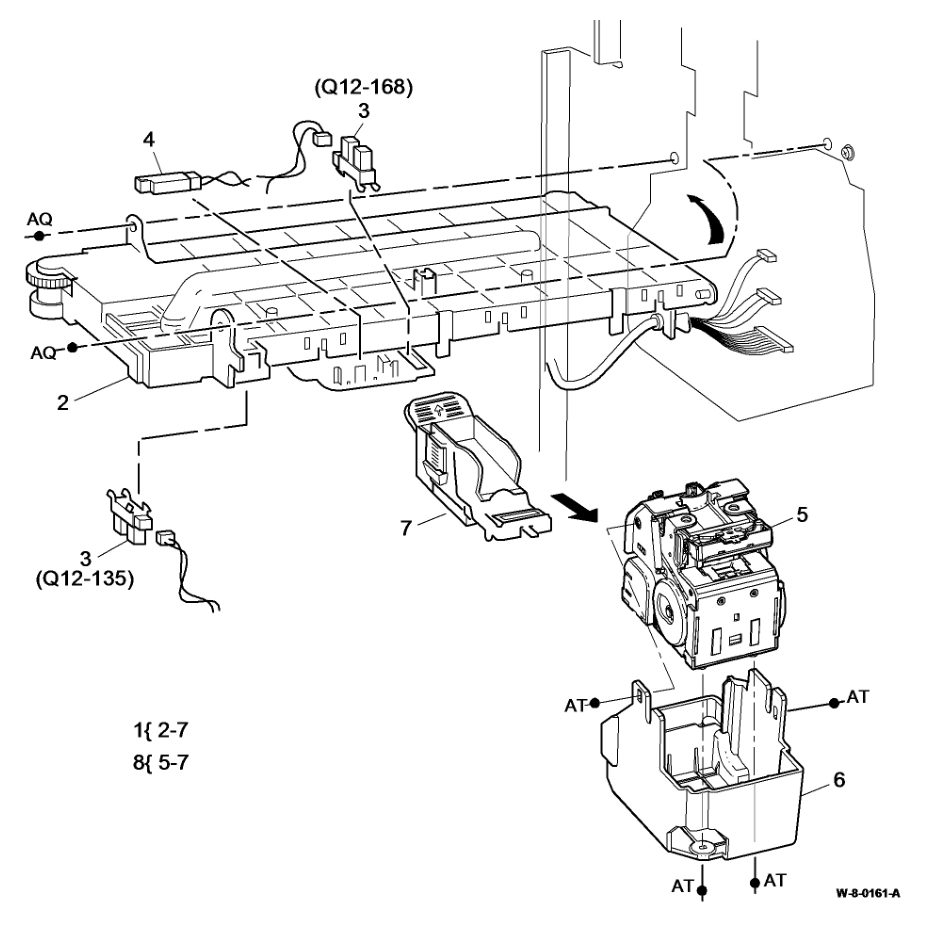 PL 12.365 LVF BM Staple Head Unit/ parts diagram - Xerox WorkCentre 5945 / 5955