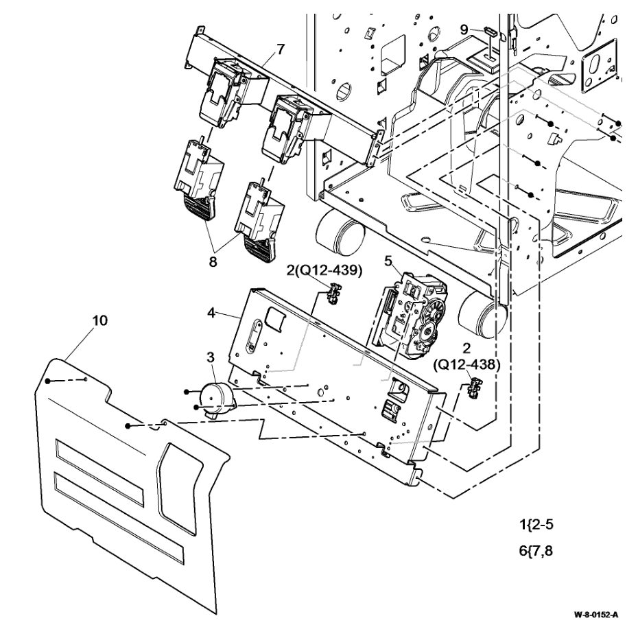 PL 12.395 LVF BM Booklet Stapler parts diagram - Xerox WorkCentre 5945 / 5955