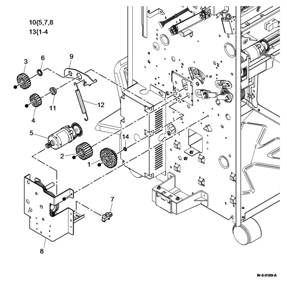 PL 12.415 LVF BM Crease Roll parts diagram - Xerox WorkCentre 5945 / 5955