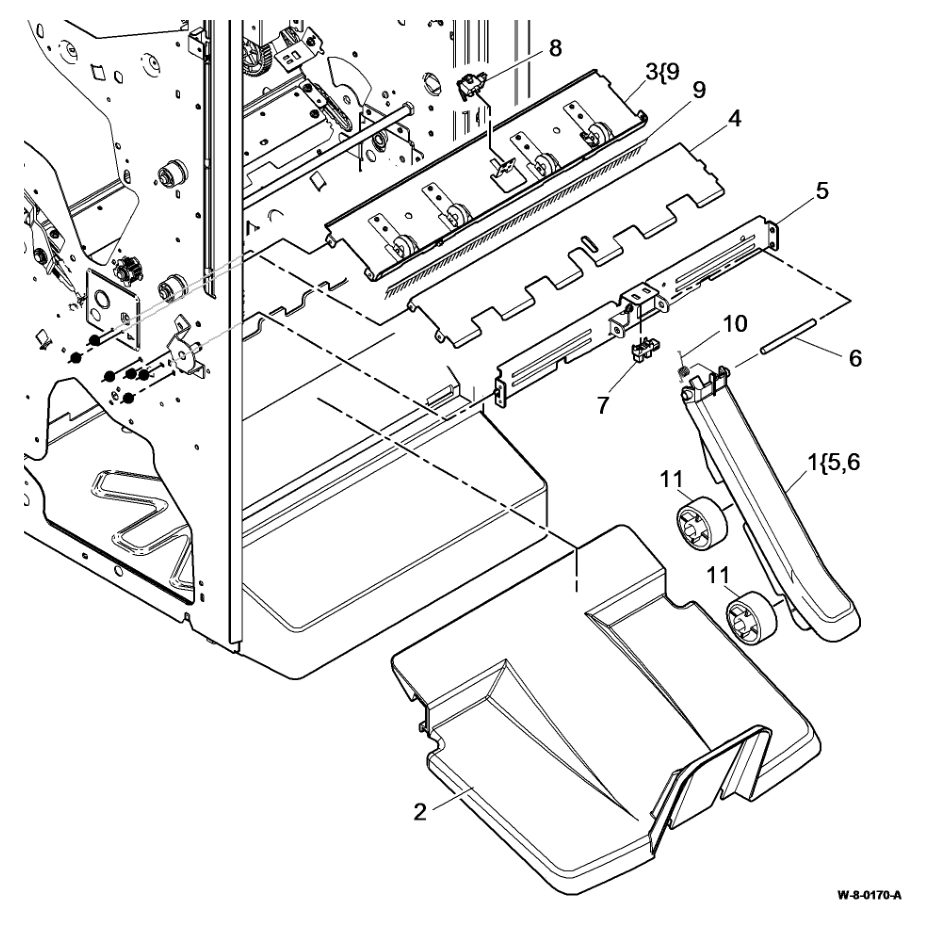 PL 12.420 LVF BM Crease Roll parts diagram - Xerox WorkCentre 5945 / 5955