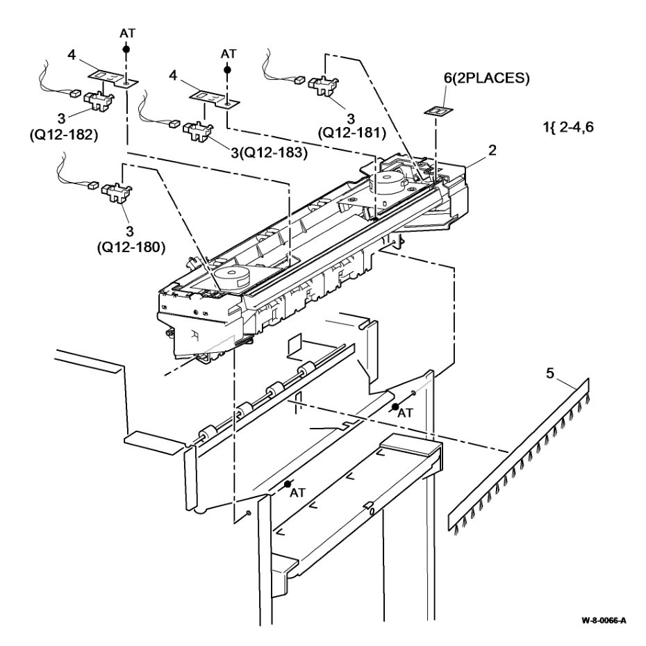 PL 12.45 2K LCSS Tamper Assembly parts diagram - Xerox WorkCentre 5945 / 5955