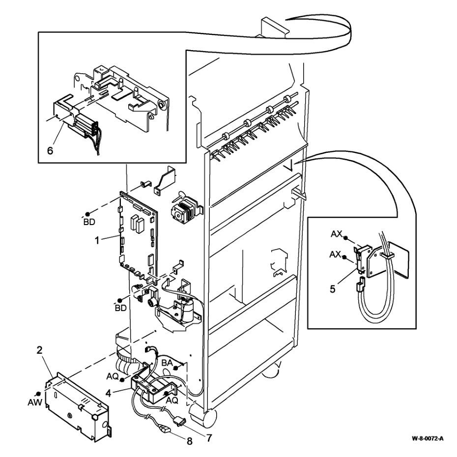 PL 12.75 2K LCSS Electrical parts diagram - Xerox WorkCentre 5945 / 5955