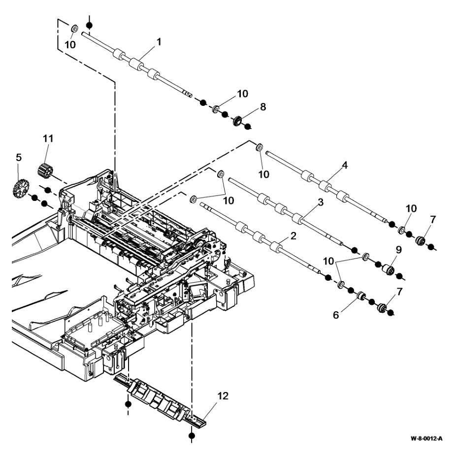 PL 5.17 SPDH Transport Assembly parts diagram - Xerox WorkCentre 5945 / 5955