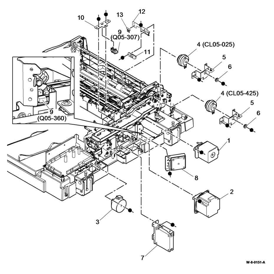 PL 5.18 SPDH Drive Assembly parts diagram - Xerox WorkCentre 5945 / 5955