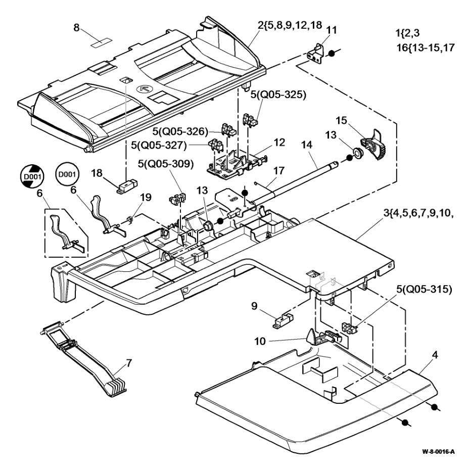 PL 5.30 Input Tray Assembly parts diagram - Xerox WorkCentre 5945 / 5955