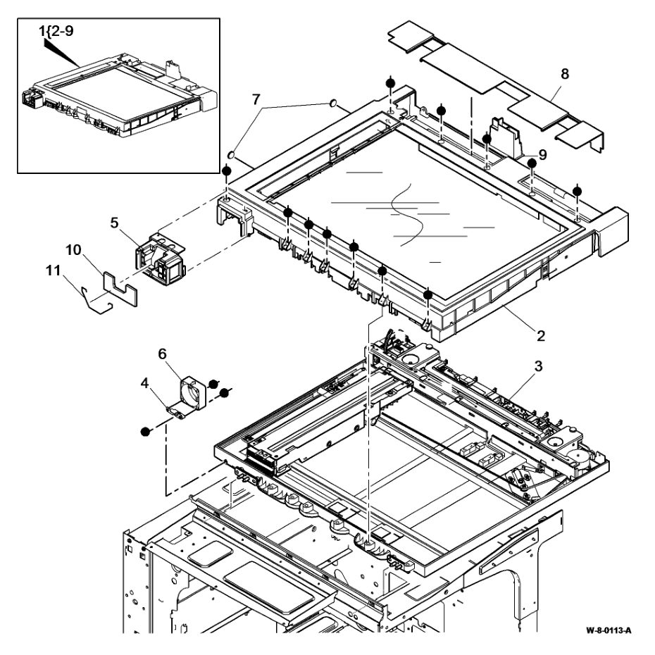 PL 60.15 Scanner Module, CVT/ parts diagram - Xerox WorkCentre 5945 / 5955