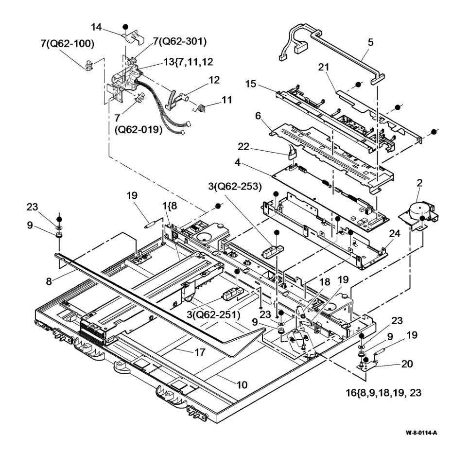 PL 60.20 Scanner Electrical parts diagram - Xerox WorkCentre 5945 / 5955