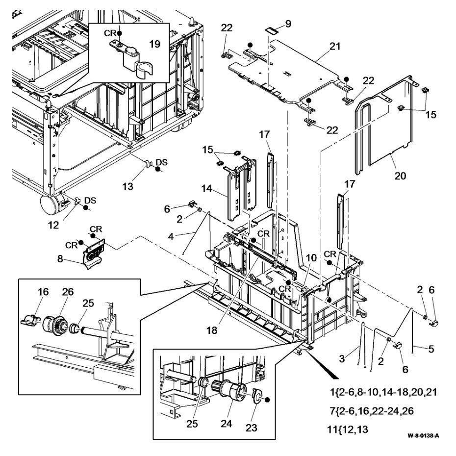 PL 70.18 Tray 3 Assembly parts diagram - Xerox WorkCentre 5945 / 5955