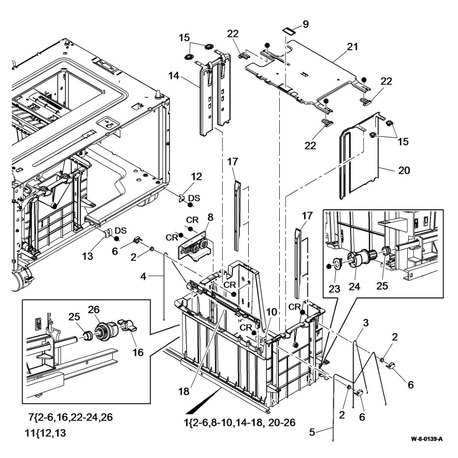 PL 70.19 Tray 4 Assembly parts diagram - Xerox WorkCentre 5945 / 5955
