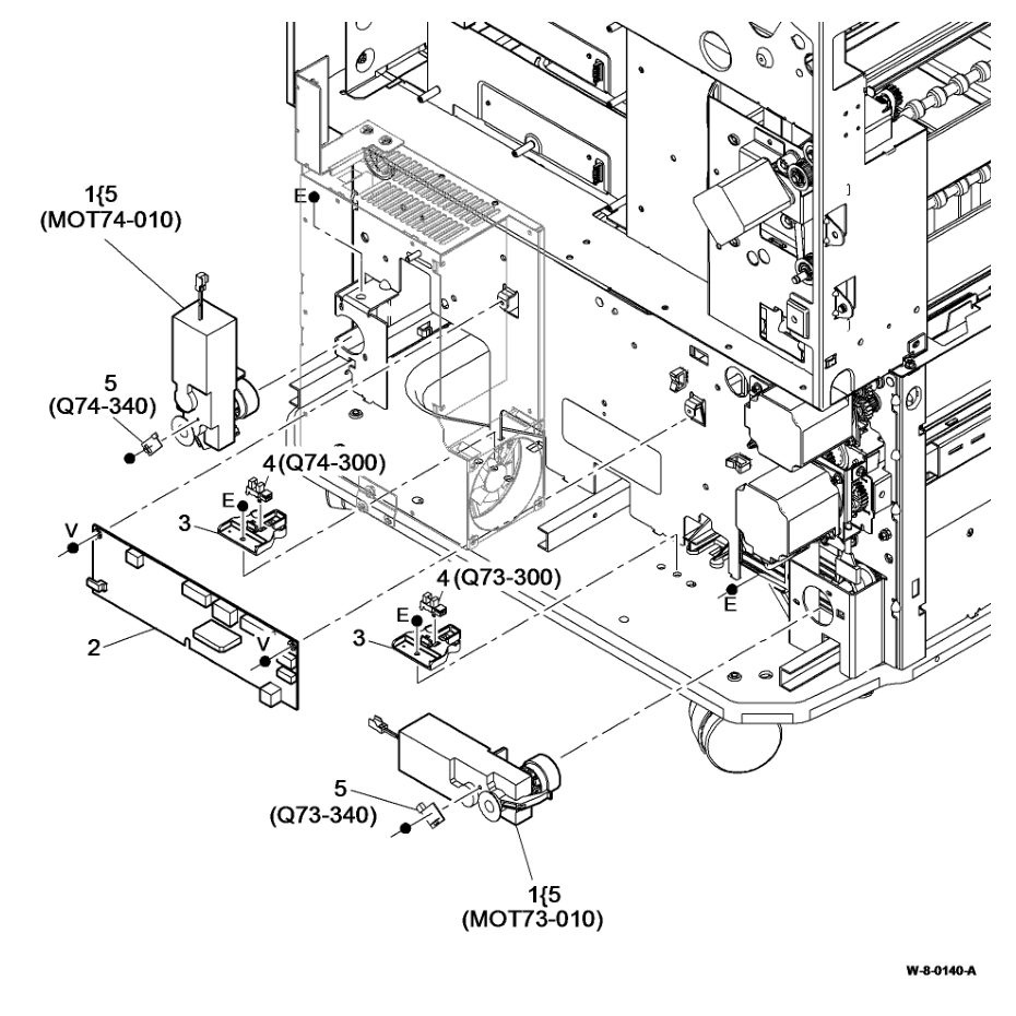 PL 70.21 Elevator Motor and Control parts diagram - Xerox WorkCentre 5945 / 5955