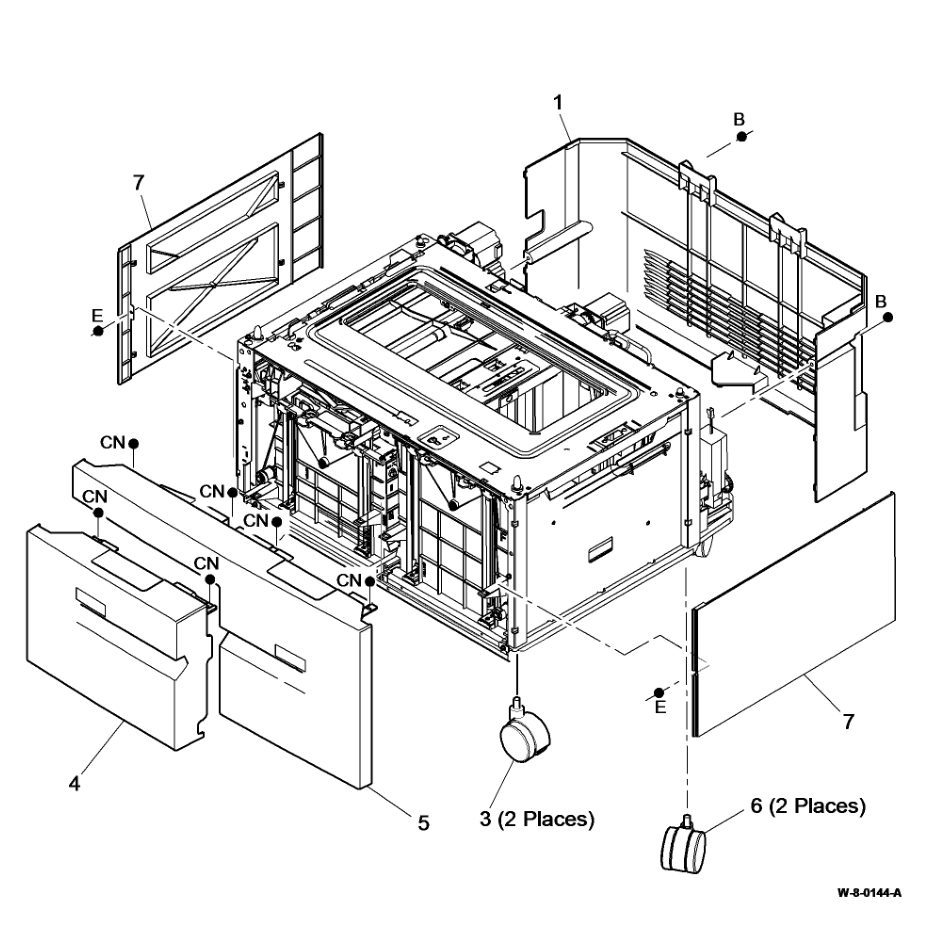 PL 70.26 Tray 3 and 4 Assembly parts diagram - Xerox WorkCentre 5945 / 5955